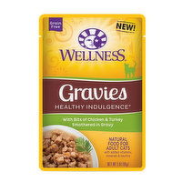 Wellness Cat Food Pouch Chicken and Turkey Gravies, 3 Ounce