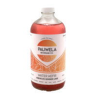 Pauwela Hibiscus Ginger Ale Water Kefir, 16 Ounce