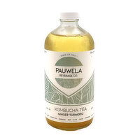 Pauwela Kombucha Tea Ginger Tumeric, 16 Ounce
