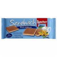 Loacker Sandwich Wafers, Milk & Vanilla, 2.65 Ounce