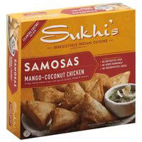 Sukhi's Chicken Samosas with Cilantro Chutney, 10 Ounce