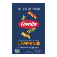 Barilla Classic Tri-Color Rotini N°381 Pasta, 12 Ounce