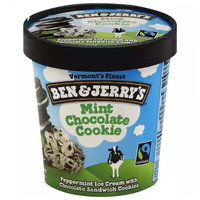 Ben & Jerry's Ice Cream, Mint Chocolate Chip, 16 Ounce