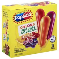 Popsicle, Orange Cherry & Grape, 18 Each