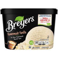 Breyers Original Ice Cream, Homemade Vanilla, 56 Ounce