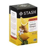 Stash Lemon Ginger Herbal Tea, Caffeine-Free, 20 Each