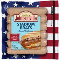 Johnsonville Stadium Bratwurst, 14 Ounce