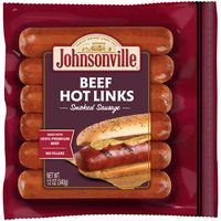 Johnsonville Hot Beef Sausage, 12 Ounce