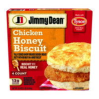 Jimmy Dean Chicken Honey Biscuit, 4ct, 16.4 Ounce