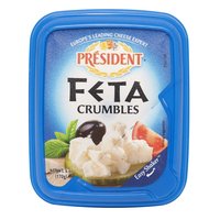 President Crumbled Feta Cheese,, 6 Ounce