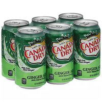 Canada Dry Ginger Ale, Cans (Pack of 6), 72 Ounce