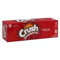 Crush Strawberry, Cans (Pack of 12), 144 Ounce