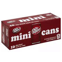 Dr. Pepper Mini, Cans (Pack of 10), 75 Ounce