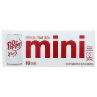 Dr Pepper Diet Mini Cans 10pk, 75 Ounce