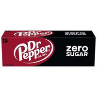 Dr Pepper Zero Sugar (Pack of 12), 144 Ounce