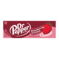 Dr Pepper Strawberries and Cream Soda (12-pack), 144 Ounce