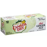 Diet Canada Dry Ginger Ale, Cans (Pack of 12), 144 Ounce