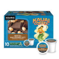 Kauai Coffee Mocha Macadamia Nut Coffee Pods, 10 Each