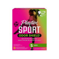 Playtex Sport Odor Shield Large, Super Absorbant, 16 Each