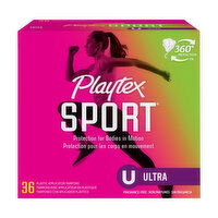 Playtex Sport Plastic Tampon Ultra Absorbency Unscented, 36 Each