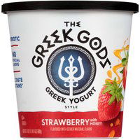 The Greek Gods Greek Style Yogurt, Strawberry, Honey , 24 Ounce