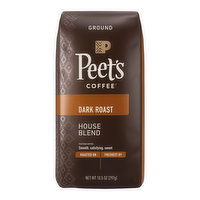 Peet's Coffee Dark Roast House Blend Ground Coffee, 10.5 Ounce