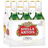 Stella Artois Belgium Premium Lager, Bottles (Pack of 6), 67.2 Ounce