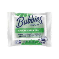 Bubbies Mochi Matcha Green Tea Ice Cream, 1.25 Ounce