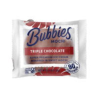 Bubbies Mochi Triple Chocolate Ice Cream, 1.25 Ounce