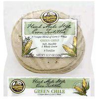 La Tortilla Factory Green Chile Corn Tortilla, Hand Made Style, 11.57 Ounce