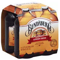 Bundaberg Diet Ginger Beer, Bottles (Pack of 4), 1500 Millilitre