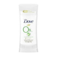 Dove 0% Aluminum Deodorant Stick Cucumber & Green Tea, 2.6 Ounce