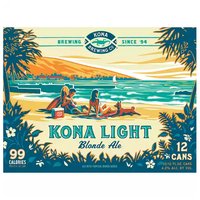 Kona Brewing Light Blonde Ale, Cans (Pack of 12), 144 Ounce