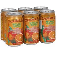 Hawaiian Sun Mango Orange, Cans (Pack of 6), 69 Ounce