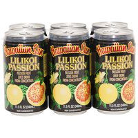 Hawaiian Sun Lilikoi Passion, Cans (Pack of 6), 69 Ounce