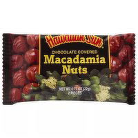 Hawaiian Sun Macadamia Nuts, Chocolate Clusters, 0.77 Ounce