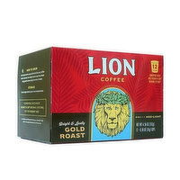 Lion Gold Roast Single Serve Coffee Pods, 12 Each