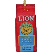 Lion Coffee, Vanilla Macadamia, Auto Drip Grind, 10 Ounce