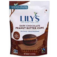 Lily's Peanut Butter Cups, Dark Chocolate, 3.2 Ounce