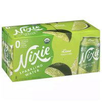 Nixie Organic Sparkling Water, Lime, Cans (8-pack), 96 Ounce