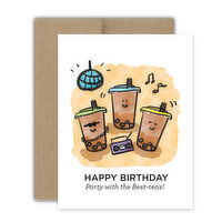 Bright Spot Design Party with Best Teas Birthday Card, 1 Each