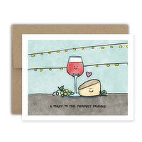 Bright Spot Design Wine Cheese Pairing Wedding Card, 1 Each
