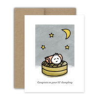 Bright Spot Design Lil' Dumpling Baby Card, 1 Each