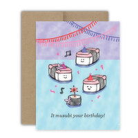 Bright Spot Design Musubi Birthday Card, 1 Each