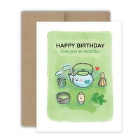 Bright Spot Design Matcha Birthday Card, 1 Each