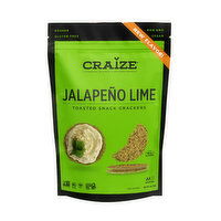 Craize Toasted Crisps Jalapeno Lime, 4 Ounce