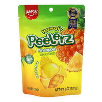 Amos Hi Peel Gummy Pineapple, 6 Ounce