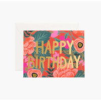 Poppy Birthday Card, 1 Each