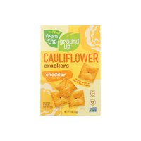 From The Ground Up Cauliflower Crackers, Cheddar, 4 Ounce