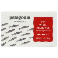 Patagonia Provisions Spicy White Anchovies, 4.2 Ounce